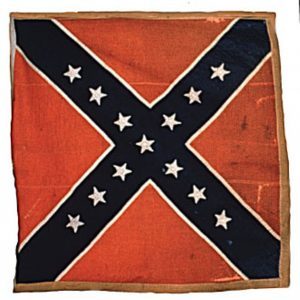 Confederate Flag - 13 Stars (Captured by 7th Regiment, NJ Volunteers, Chancellorsville, Presented to National Parks Service in 1963) (CN 140)