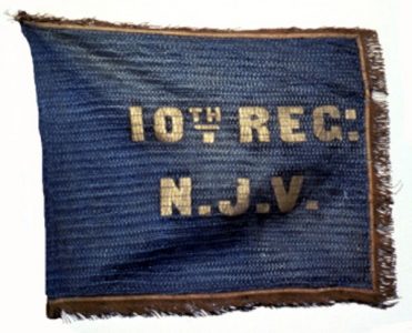 Flank Marker of Camp Color, 10th Regiment, New Jersey Volunteers (CN 55)